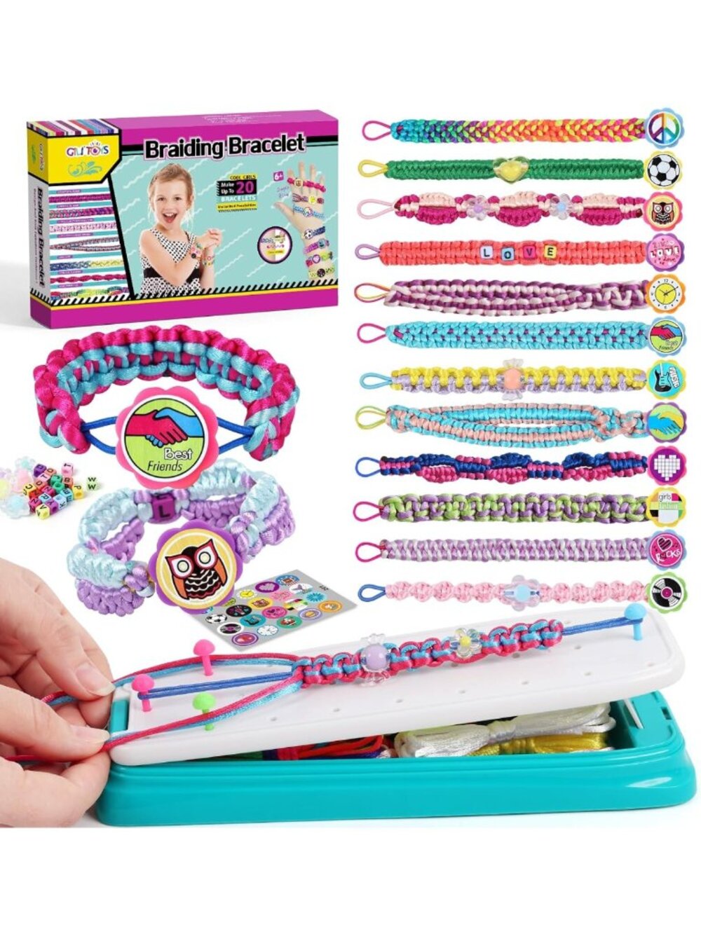 DIY Friendship Bracelet Making Kit for Girls - Fun Jewelry Craft for Ages 8-12